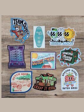 Dutch Bros 9 pack Sticker Set - 2